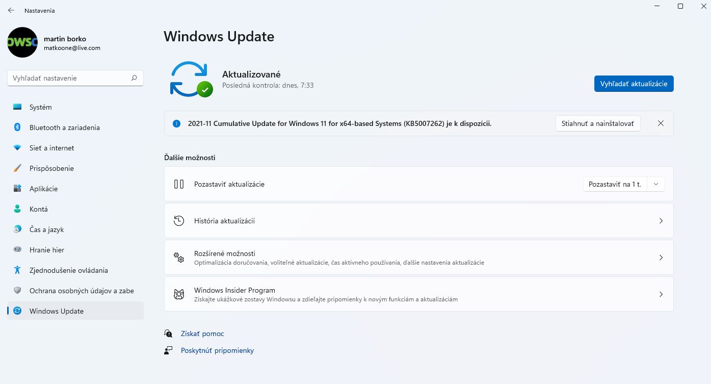 Windows 11 KB5007262_aktualizacia systemu