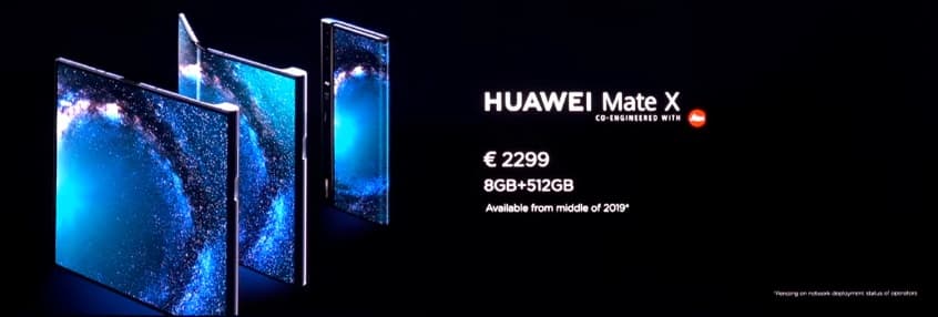 Huawei Mate X cena