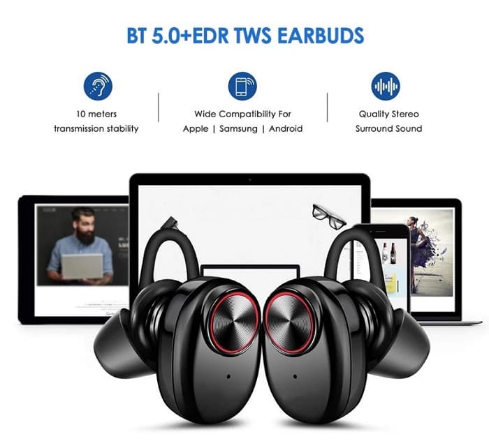 V5 TWS Earbuds Bluetooth 5.0