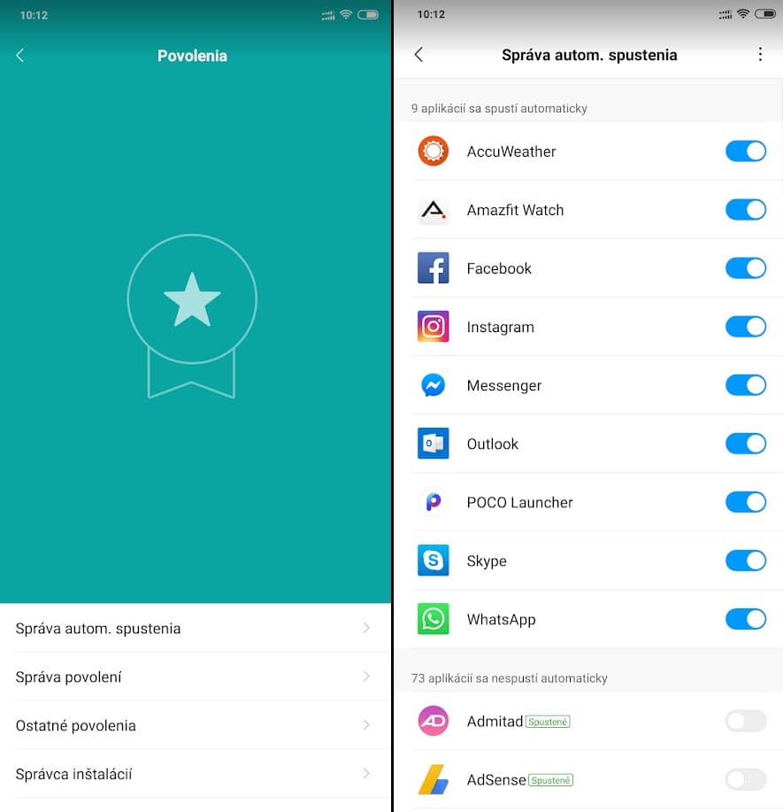 Android MIUI ako vypnut aplikacie pri zpanuti telefonu