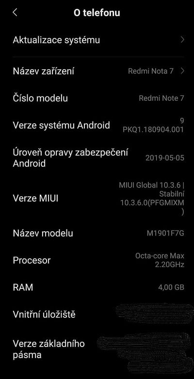 Redmi Note 7 aktualizacia MIUI