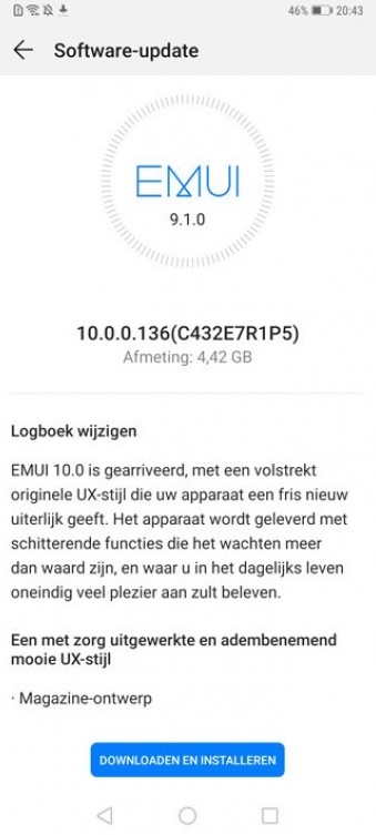 aktualizacia EMUI 10 pre Huawei Mate 20 Pro