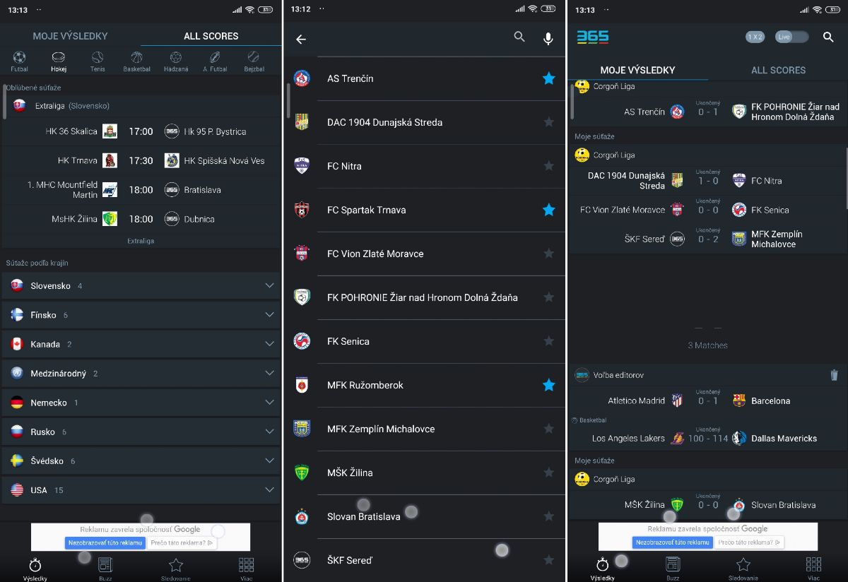 Aplikacie pre Android_sportove_vysledky_365Score