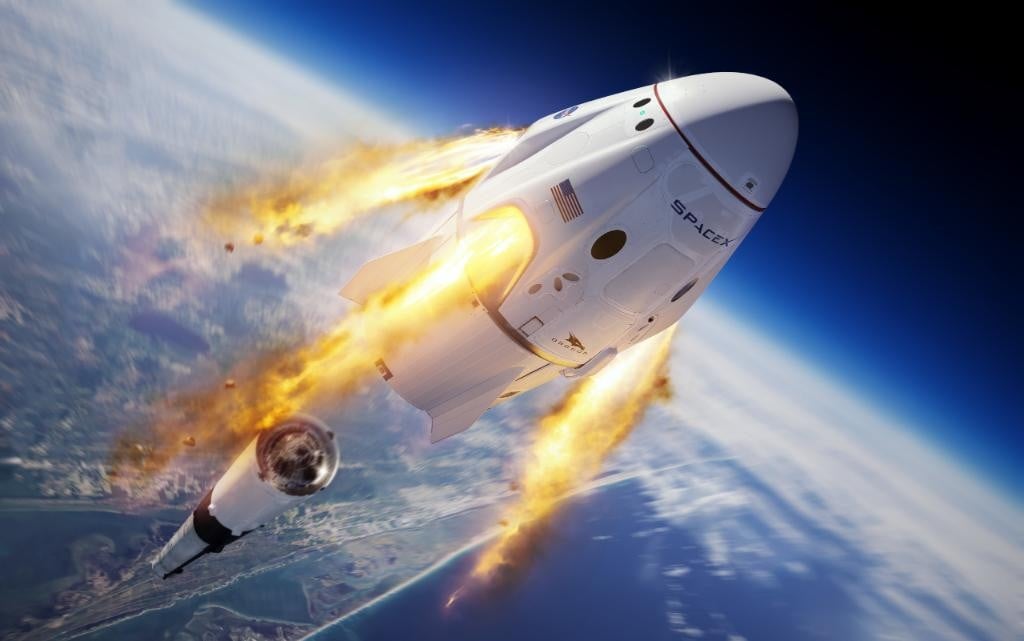 spaceX testovanie rakety
