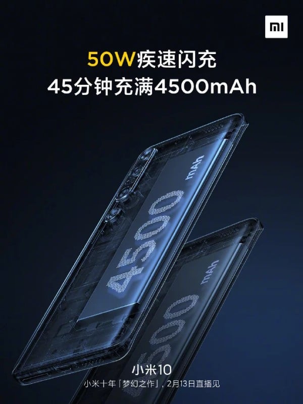 Xiaomi Mi 10 bateria