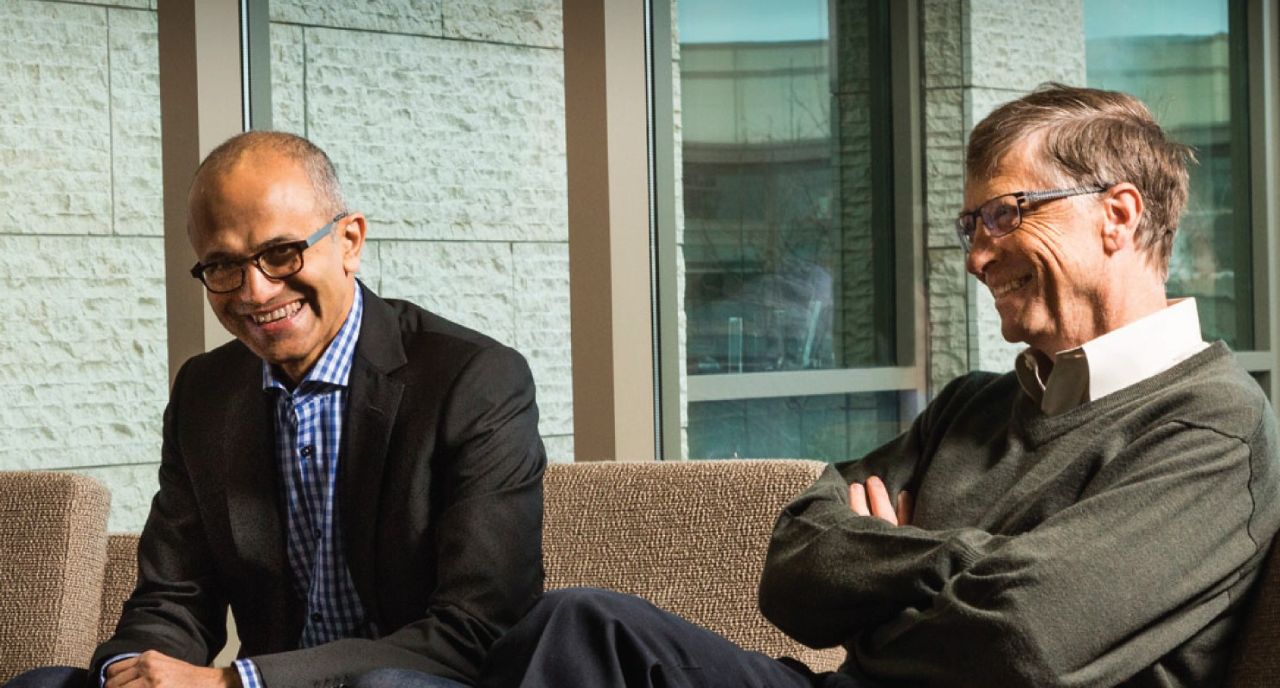 Bill Gates a Satya Nadella
