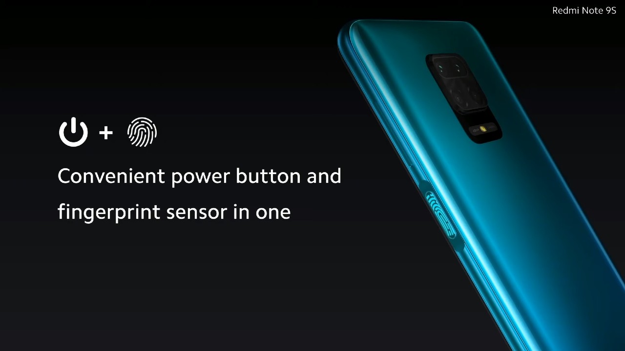 Redmi Note 9S_skener odtlackov prstov
