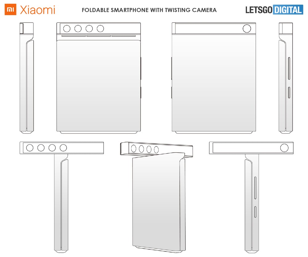 Xiaomi patent skladatelneho smartfonu s rotujucou kamerou_2