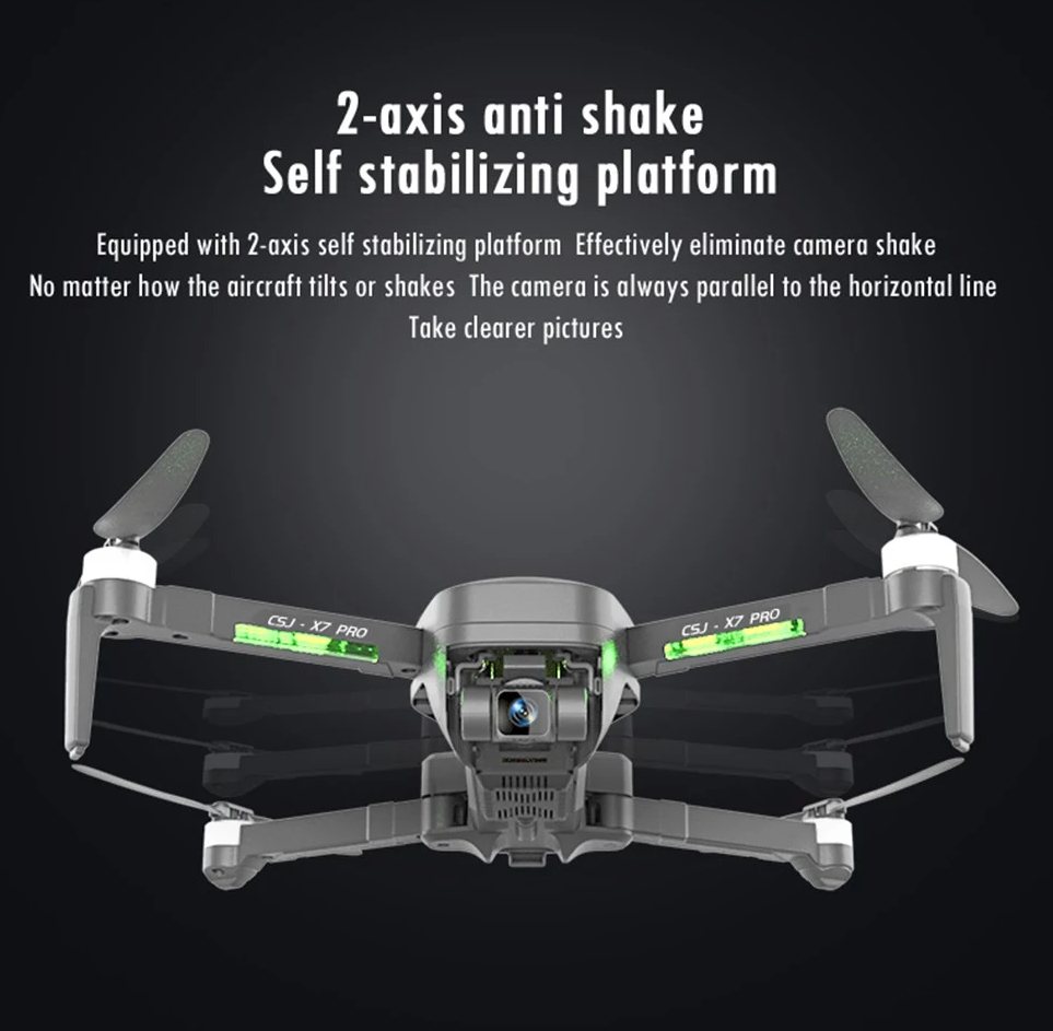 CSJ X7 PRO GPS 5G Wifi 4K RC Drone_stabilizacia