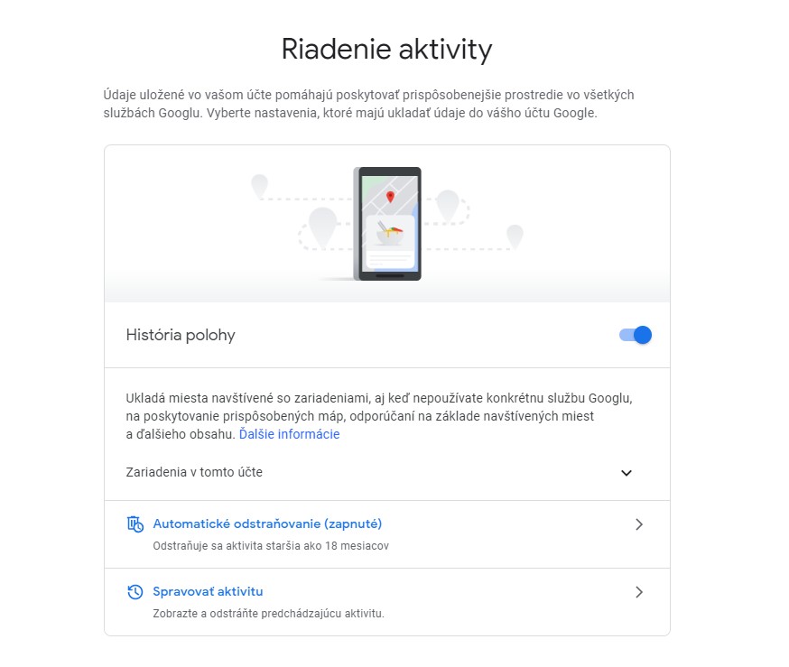 Gmail_riadenie aktivity_automaticke mazanie polohy