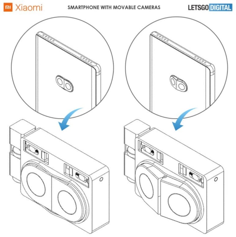 xiaomi patent naklapaci fotoaparat