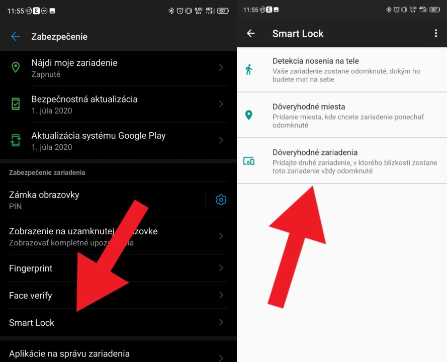 Android_funkcia smart lock