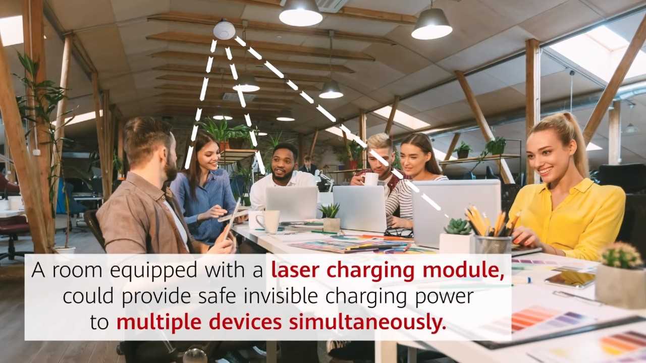 Huawei nabijanie smartfonu laserom