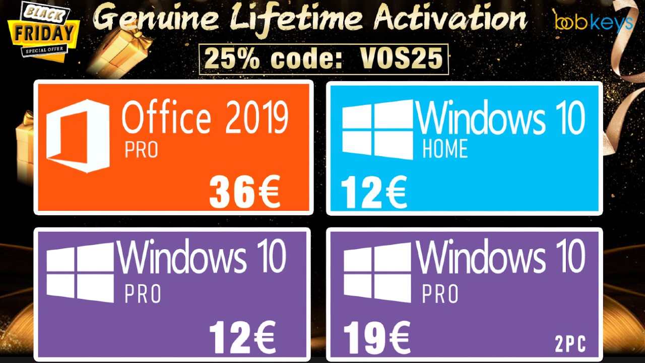 Discount codes for Windows 10 and office