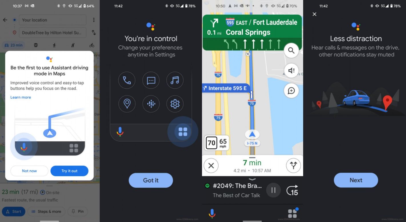 Google Mapy_rezim pripominajuci Android Auto