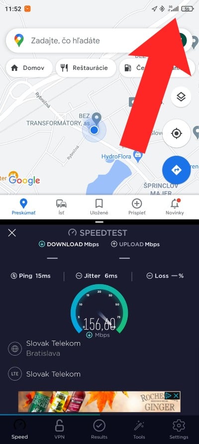 Slovak telekom_test 5G_siete Vajnory_1