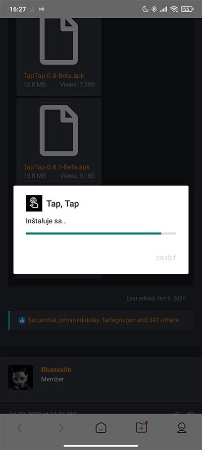 Tap Tap aplikacia_gesto poklepania po chrbte smartfonu_2