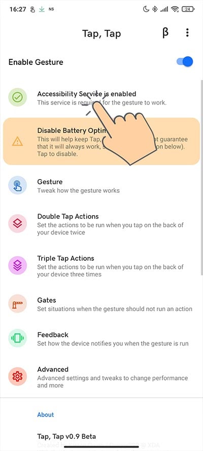 Tap Tap aplikacia_gesto poklepania po chrbte smartfonu_3