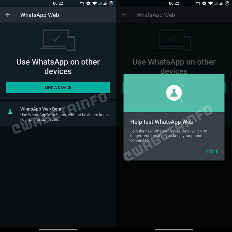 WhatsApp Beta_podpora viacerych zariadeni sucasne