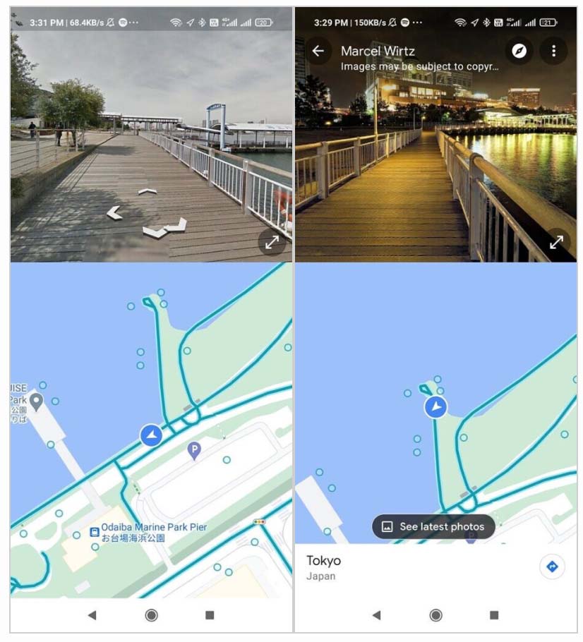 Google Mapy_street view navigacia zmeny