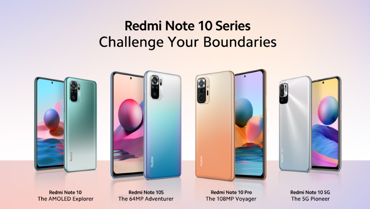 Redmi Note 10 produktova rada smartfonov
