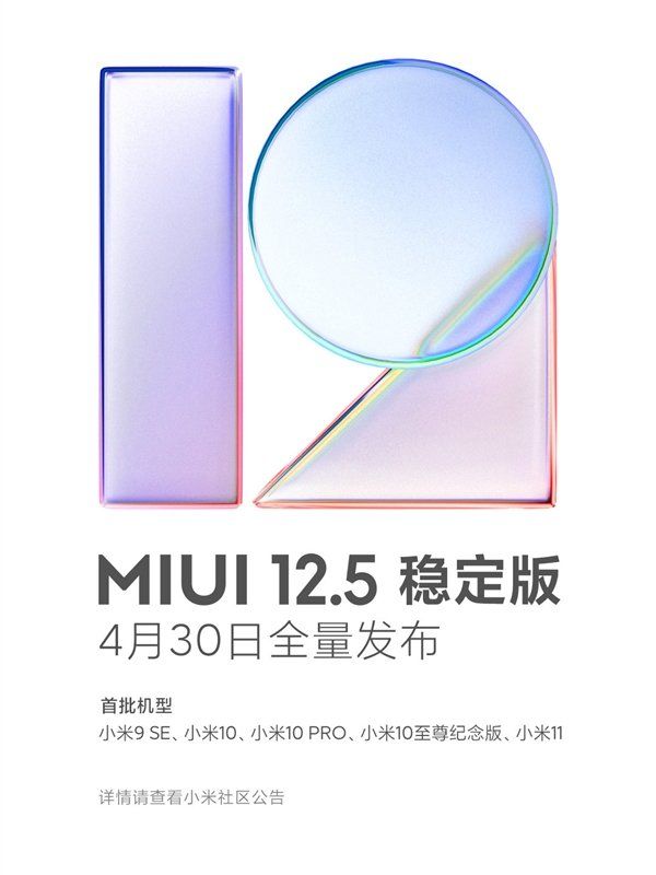Xiaomi Poster_uvolnenie MIUI 12.5 harmonogram_prva vlna