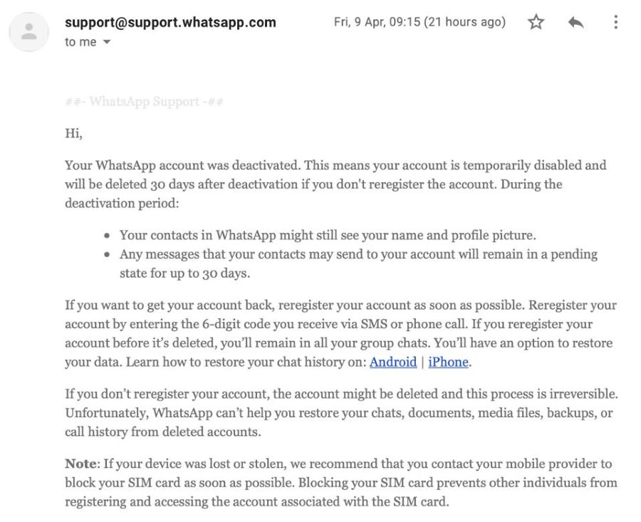 hacker utocnik_email na podporu whatsappu_2