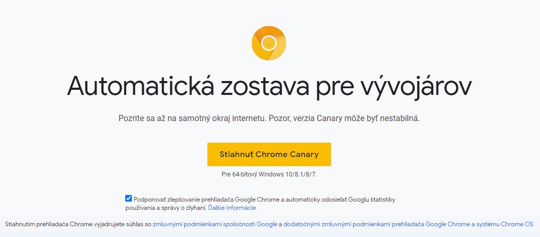 Chrome Canary_prehliadac