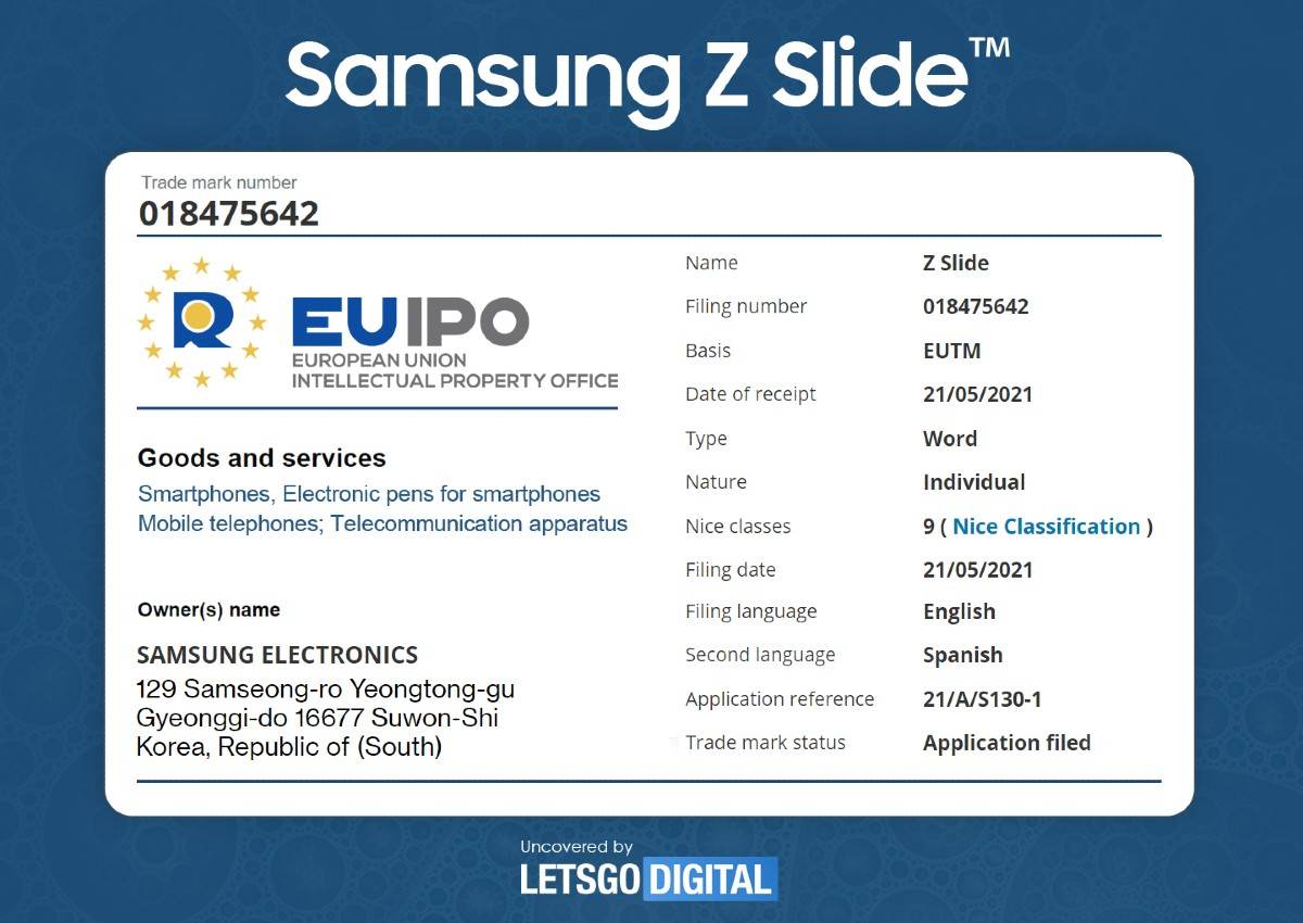 Galaxy Z Slide_patent