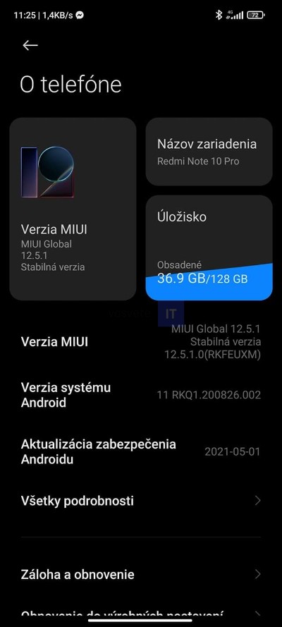 Redmi Note 10 Pro_MIUI 12.5 aktualizacia