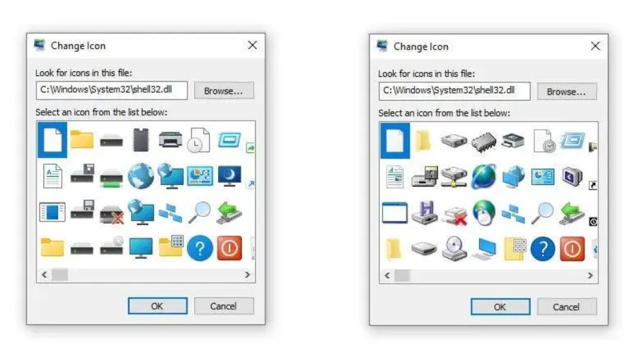 windows 10 ikony