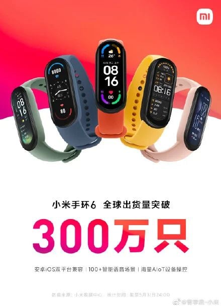 Xiaomi Mi Band 6_predaje fitness naramku