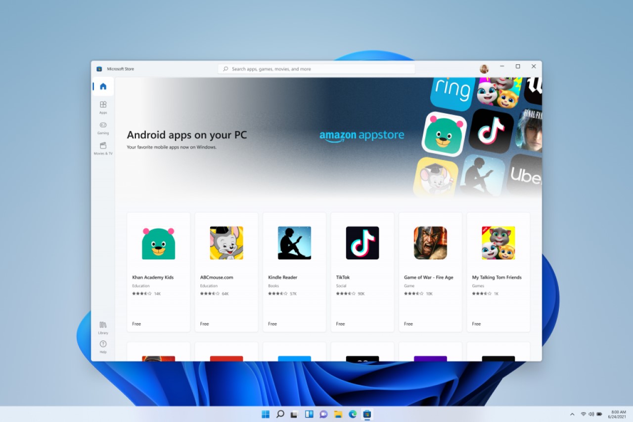 windows 11 android aplikacie