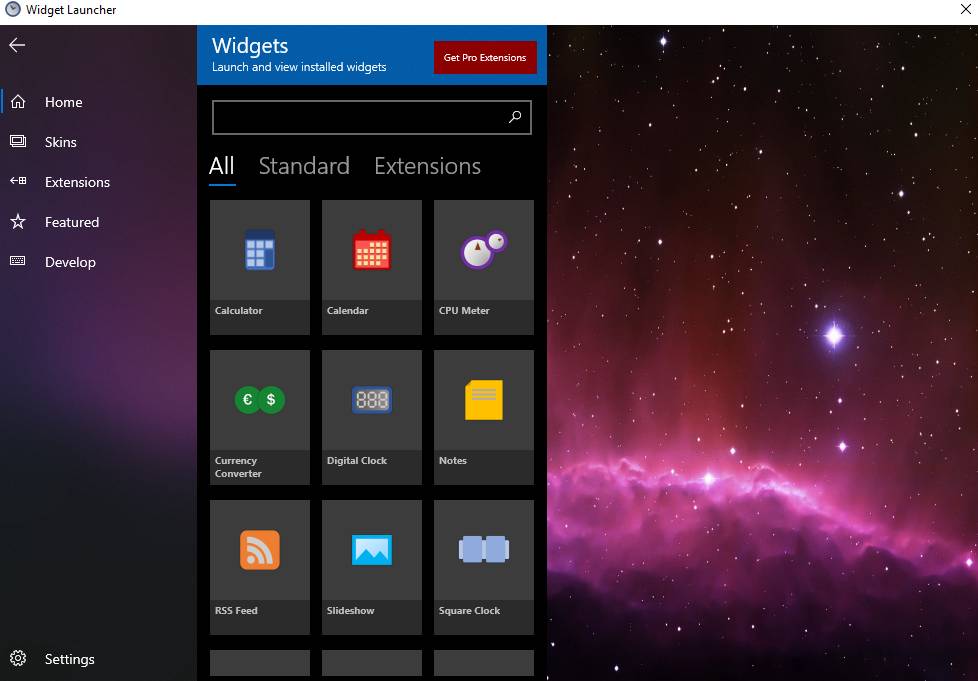 Widget Launcher pre Windows 10_1