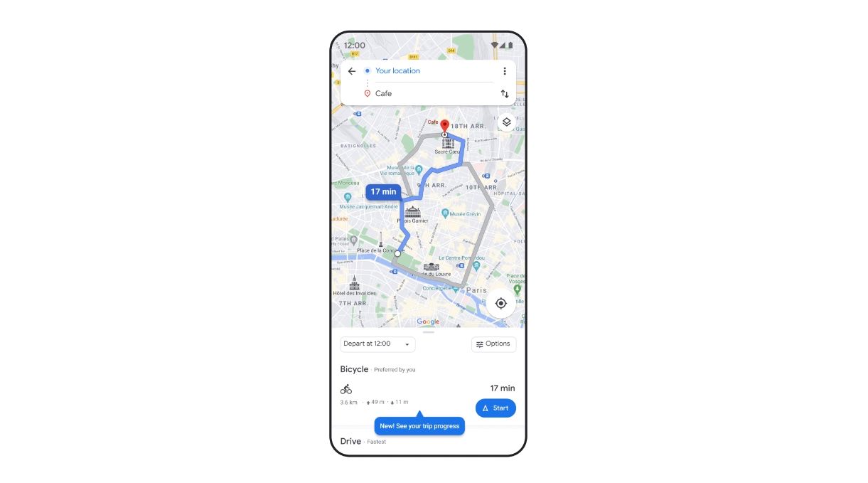 Google Mapy navigacia na bicykli_3