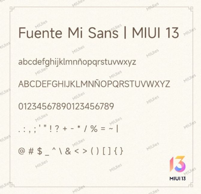 MIUI 13_typ pisma Mi Sans