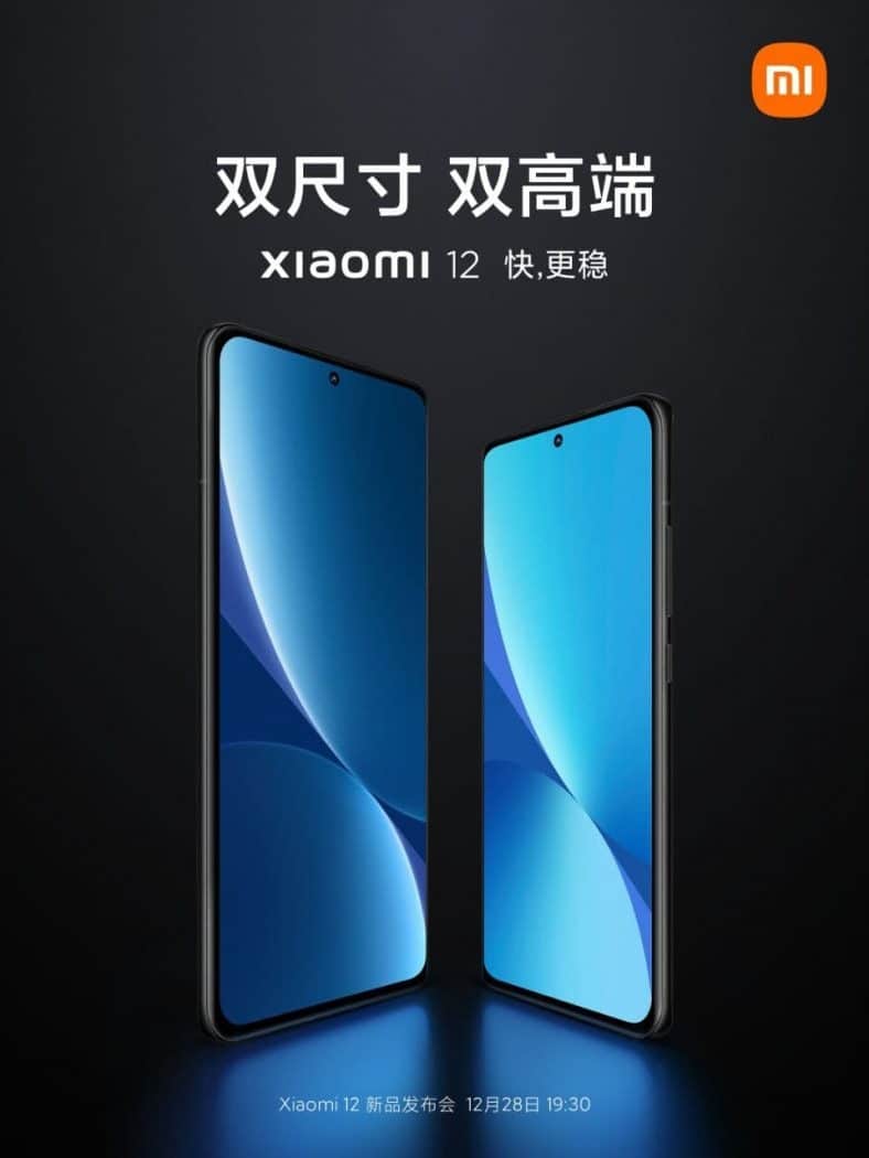 Xiaomi 12 predstavenie plagát