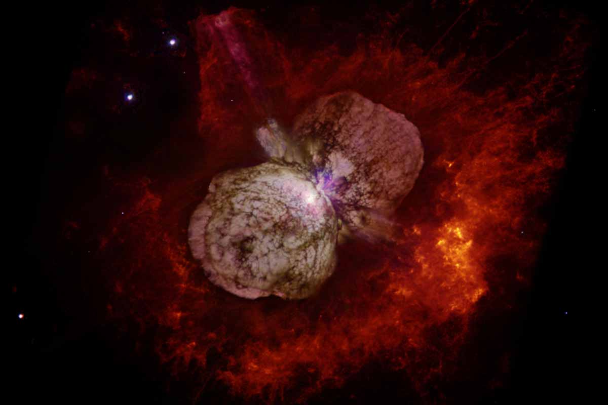 Eta Carinae bola jednou z najjasnejších hviezd oblohy