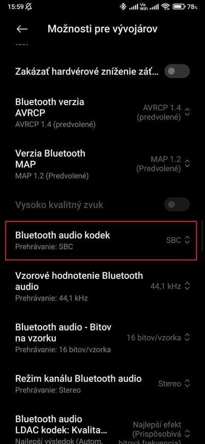 xiaomi bluetooth audio kodek