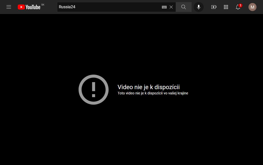 YouTube blokuje dezinformacne kanaly Sputnik Russia24 a RT