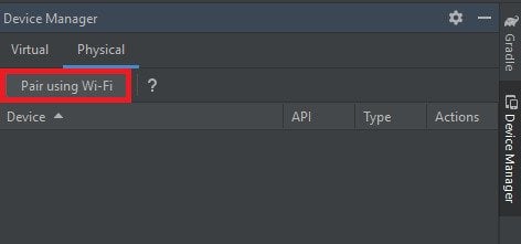 android studio device manager