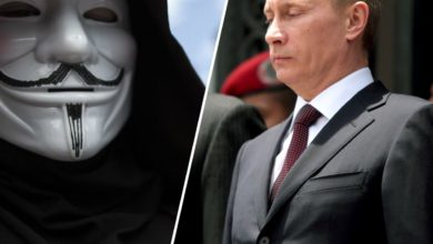 Putin a Anonymous
